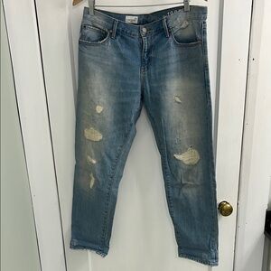 “Vintage” GAP 1969 Sexy Boyfriend Jeans, light blue distressed. Size 29